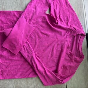 Pink Lululemon Swiftly Long Sleeve